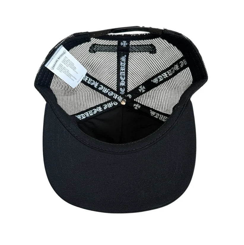 Chrome Hearts Cemetery Leather Red Patch Trucker