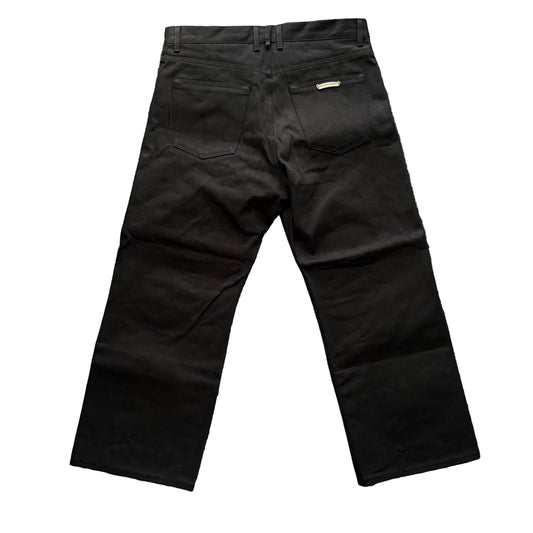 KS CUT BAGGY DENIM JEANS RAW BLACK KRISTIAN STARK