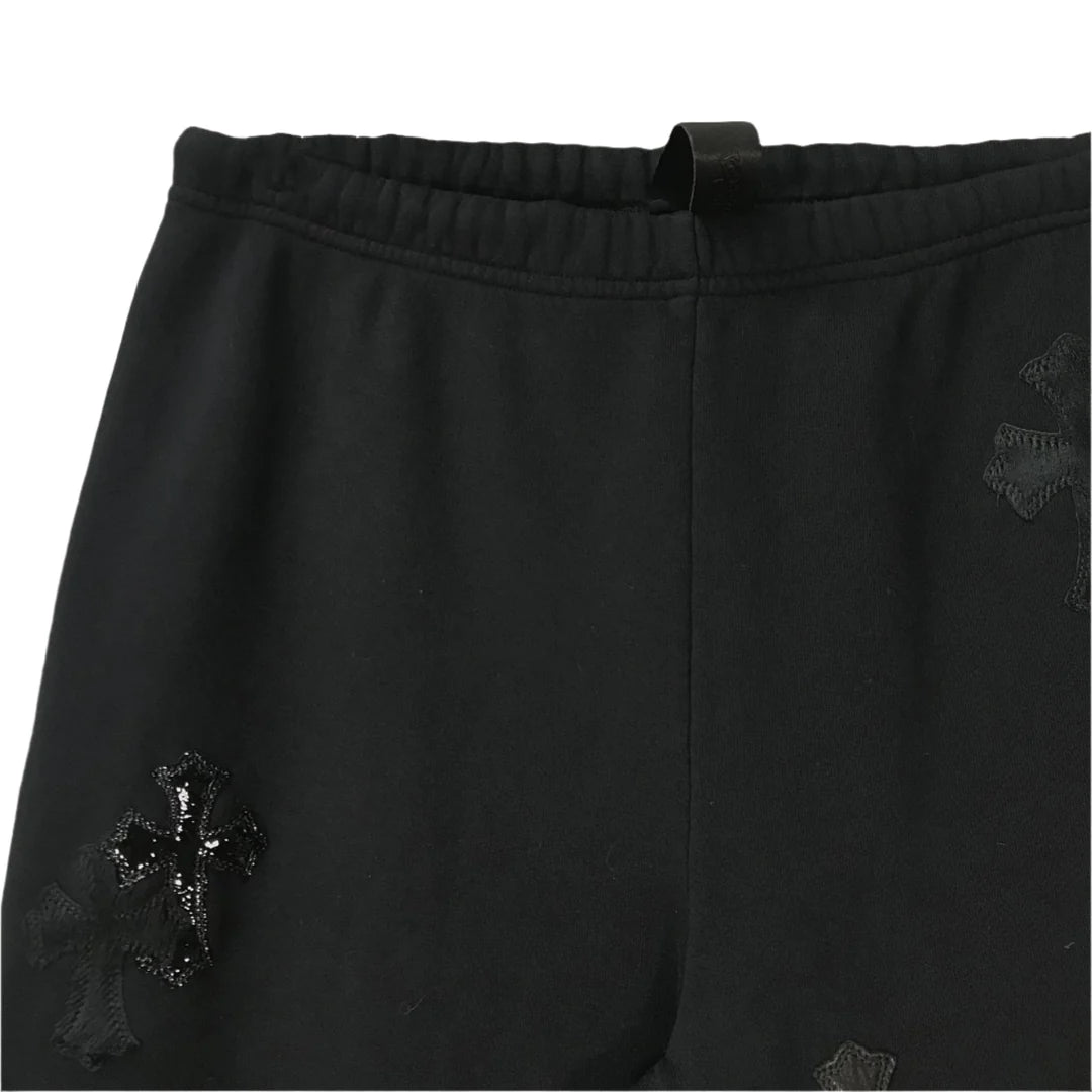 Chrome Hearts Patent Leather Cross Sweatpants