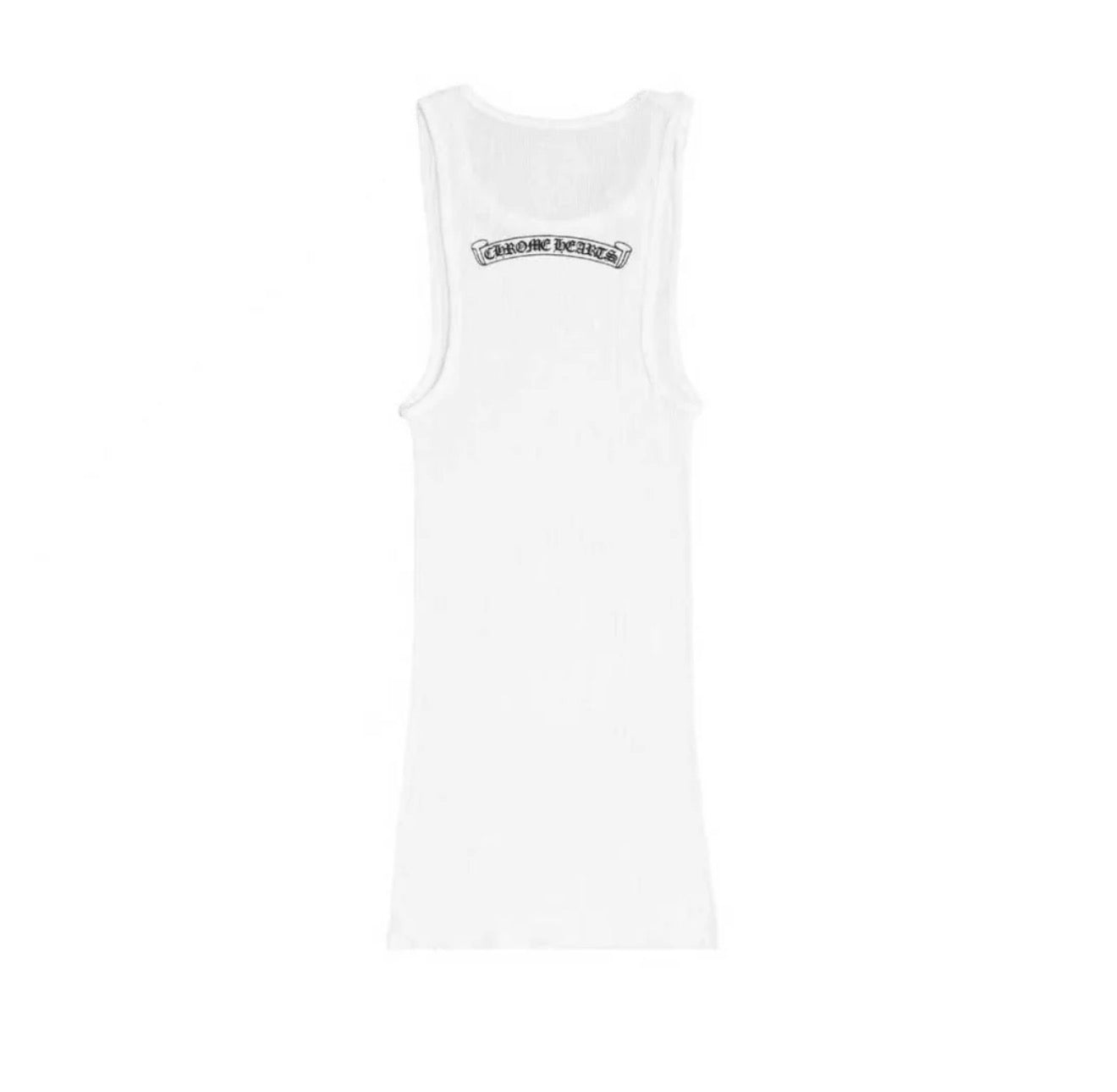 Chrome Hearts Neck Logo Scroll Tank Top White