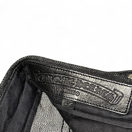 Chrome Hearts Exclusive Star Patch Fleur Knees Denim Jeans