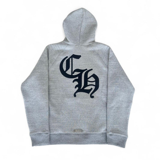 Chrome Hearts Triple Cross Hollywood Hoodie Grey New Season