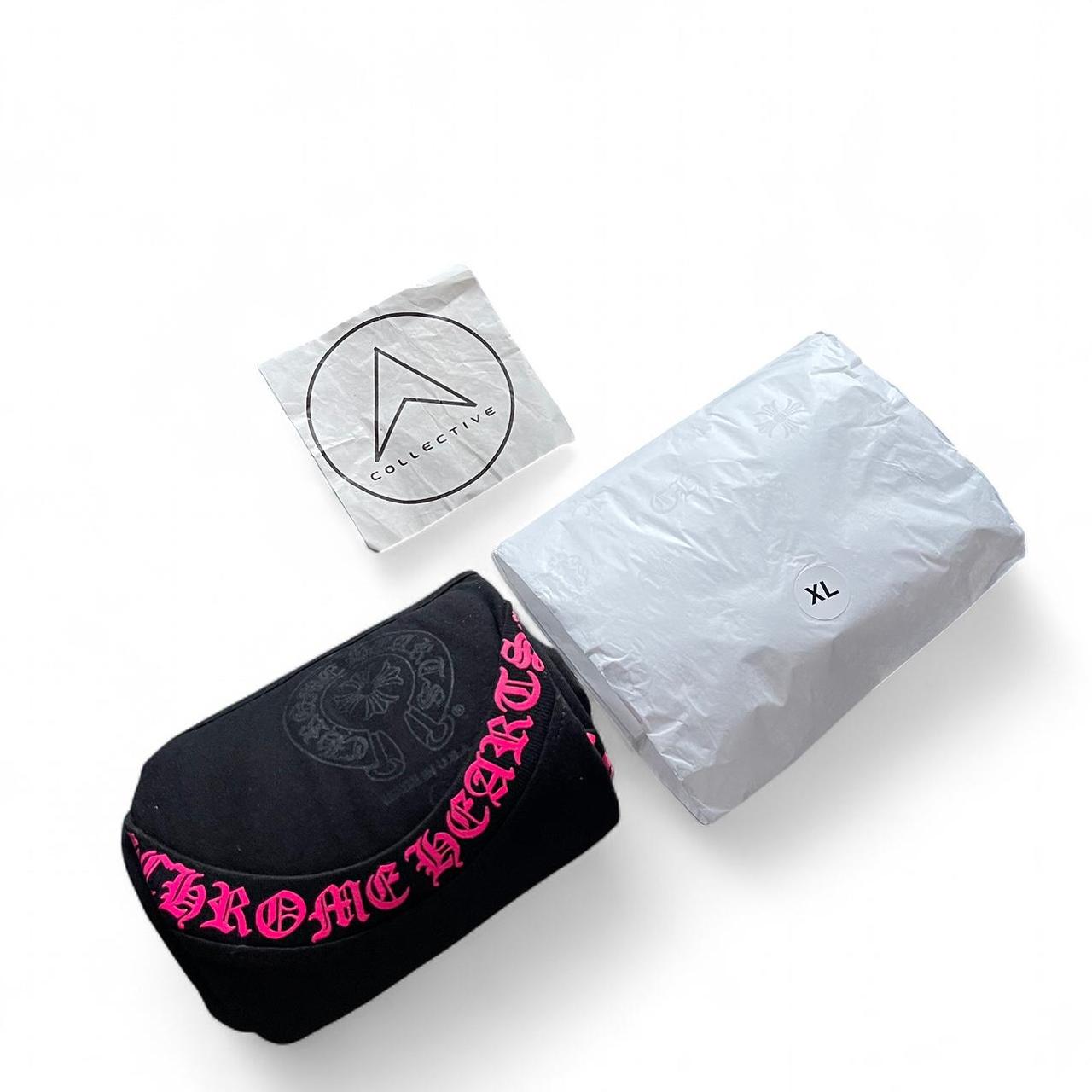 Chrome Hearts Black Pink Long Sleeve Pocket Crew