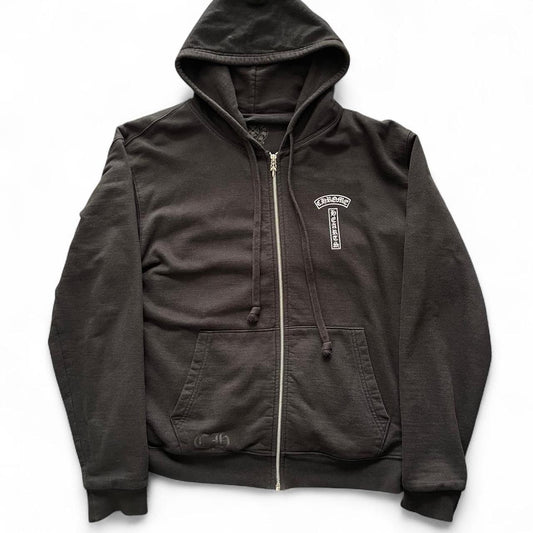 Chrome Hearts Tbar Logo Thermal Zip Up Hoodie