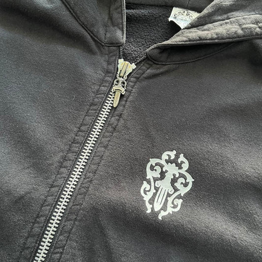 Chrome Hearts Vintage Big Dagger Zip Up Hoodie