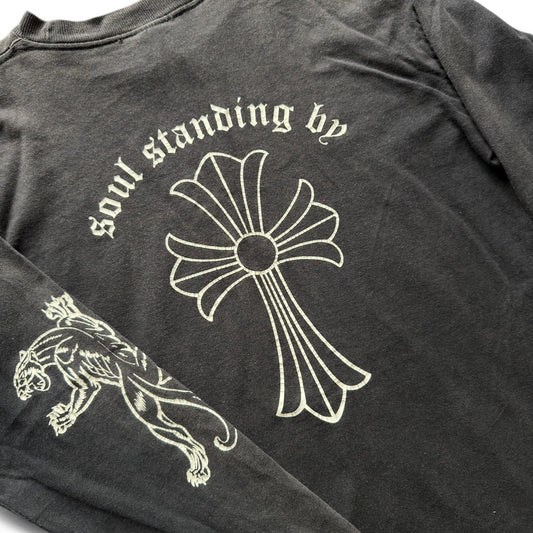 Chrome Hearts x Kyusoke Himuro Vintage Cross Logo ‘Soul Standing by’ LongSleeve Tee