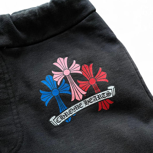 Chrome Hearts Multicolour Cemetery Logo Joggers Black