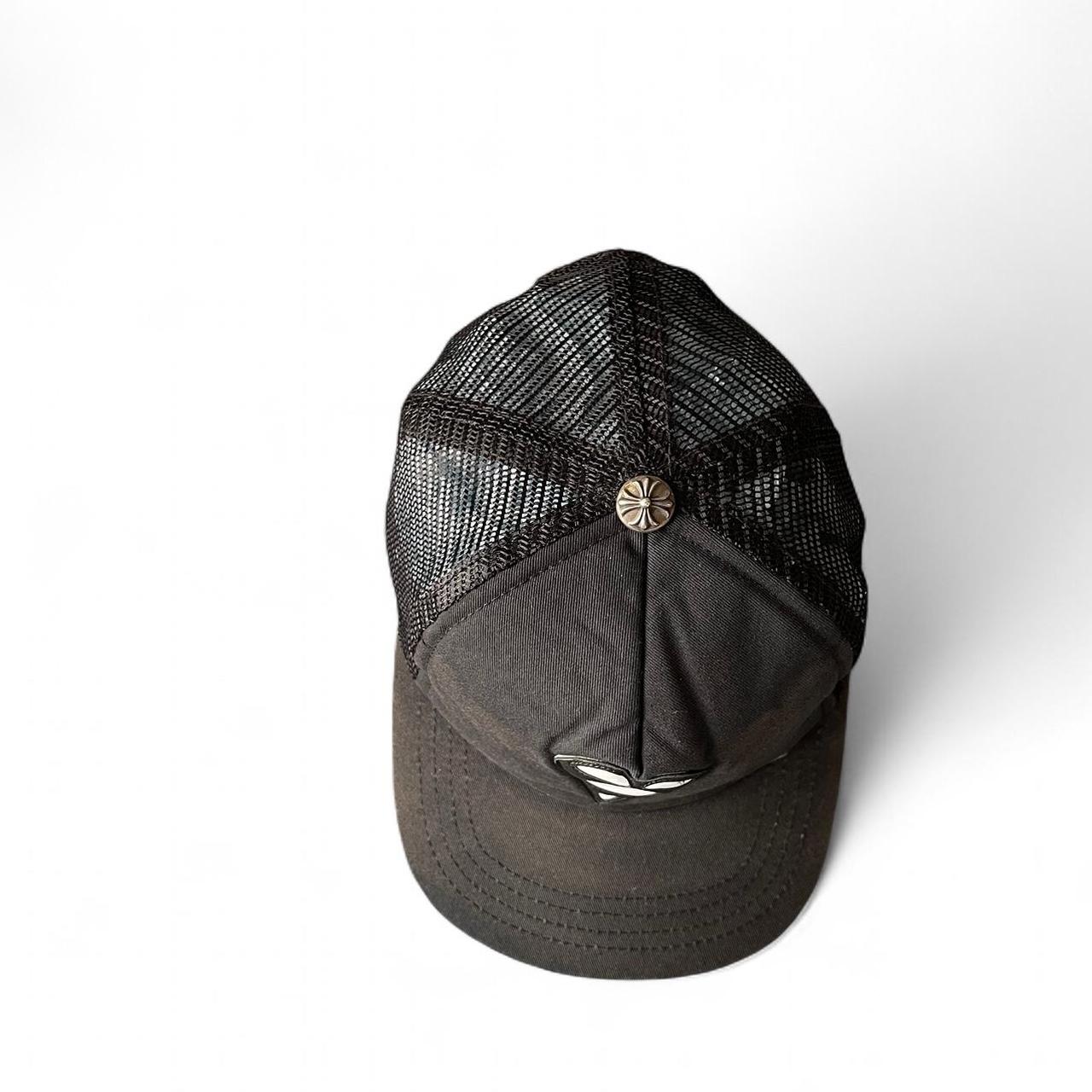 Chrome Hearts Matty Boy Heart Patch Black Trucker Hat