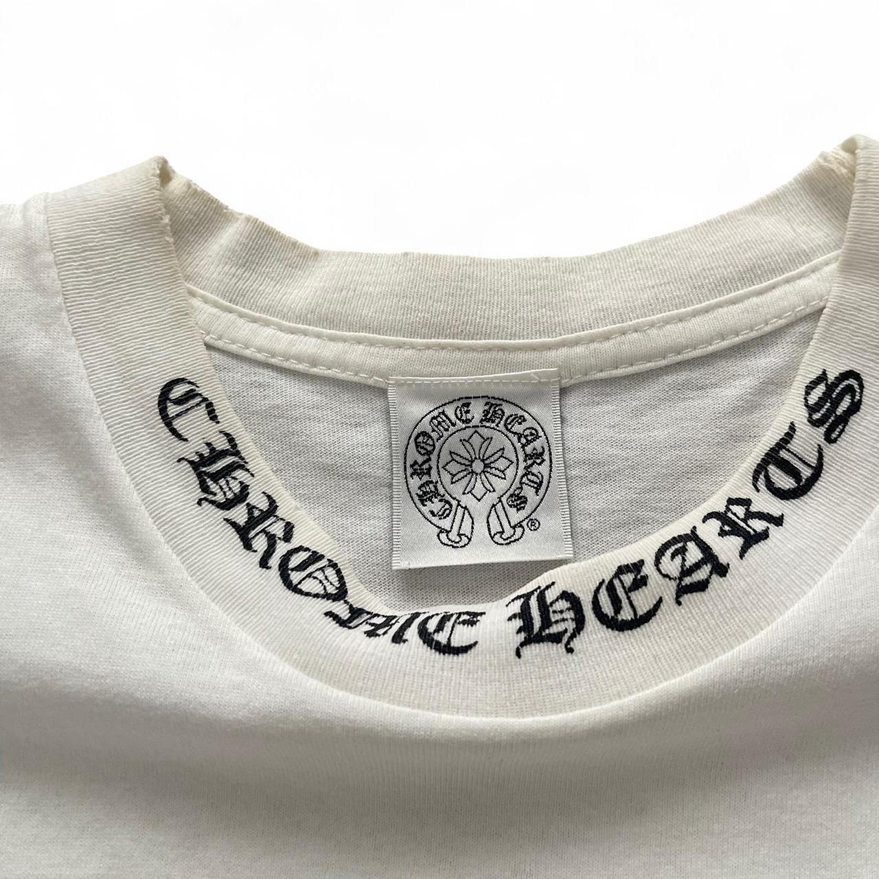 Chrome Hearts Dagger Logo Scroll Vintage Tee Shirt White