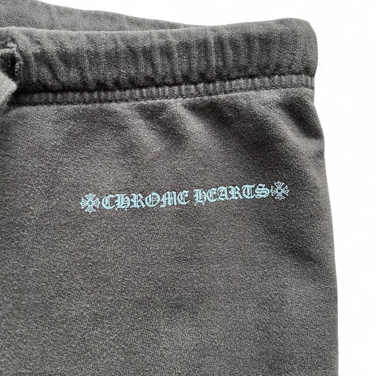 Chrome Hearts Black and Blue CH Scroll Logo Sweatpants
