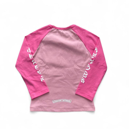 Chrome Hearts Pink Crop Top Long Sleeve