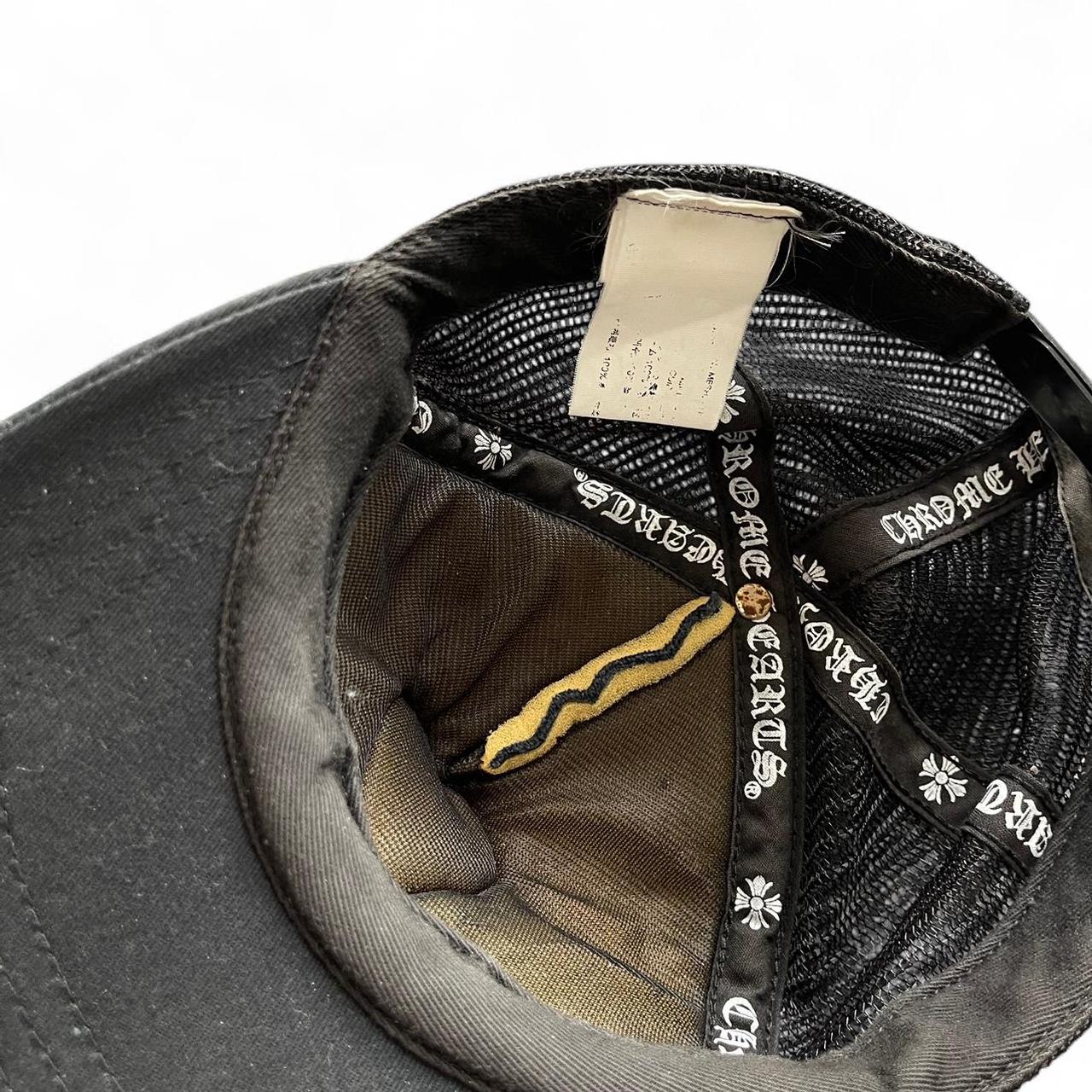 Chrome Hearts Matty Boy Heart Patch Black Trucker Hat