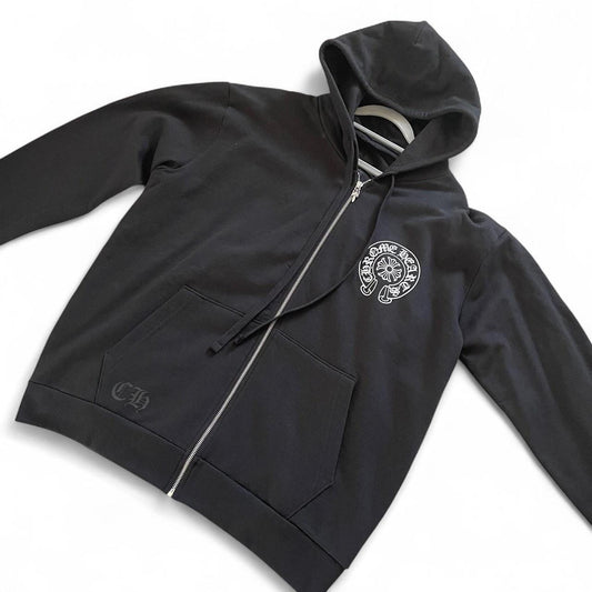 Chrome Hearts London Exclusive Horseshoe Zip Up Hoodie Black