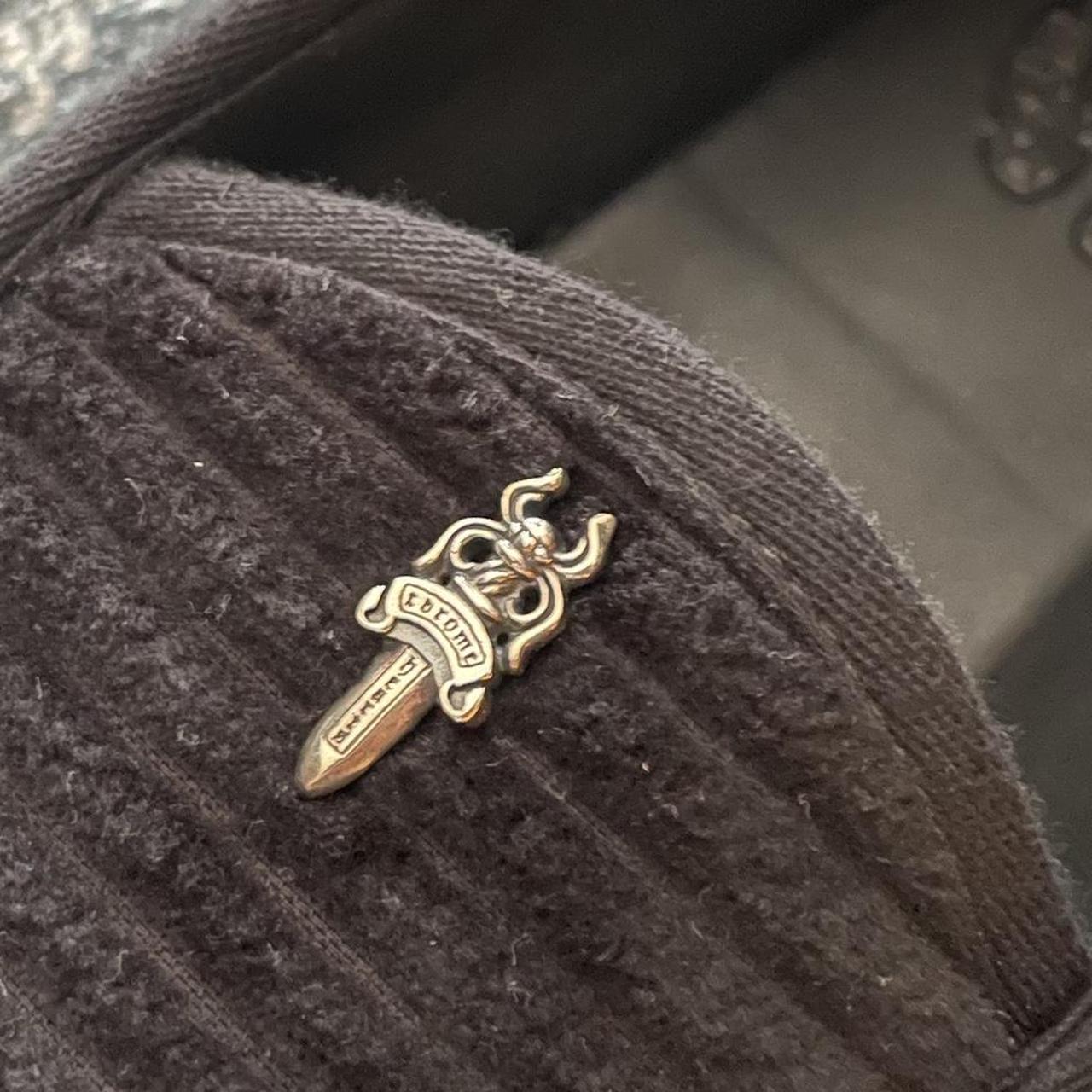 Chrome Hearts Black Corduroy Dagger Loafers / Slippers