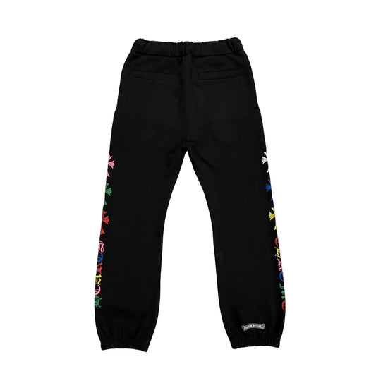 Chrome Hearts Multicolour Cemetery Scroll Logo Joggers