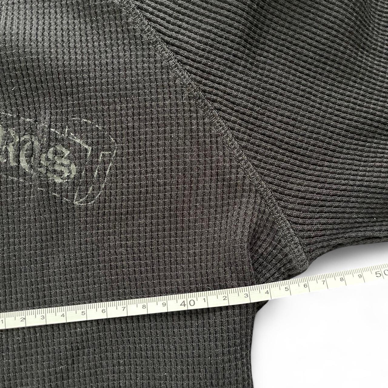 Chrome Hearts Dagger Scroll Logo Thermal Vintage Long Sleeve Black