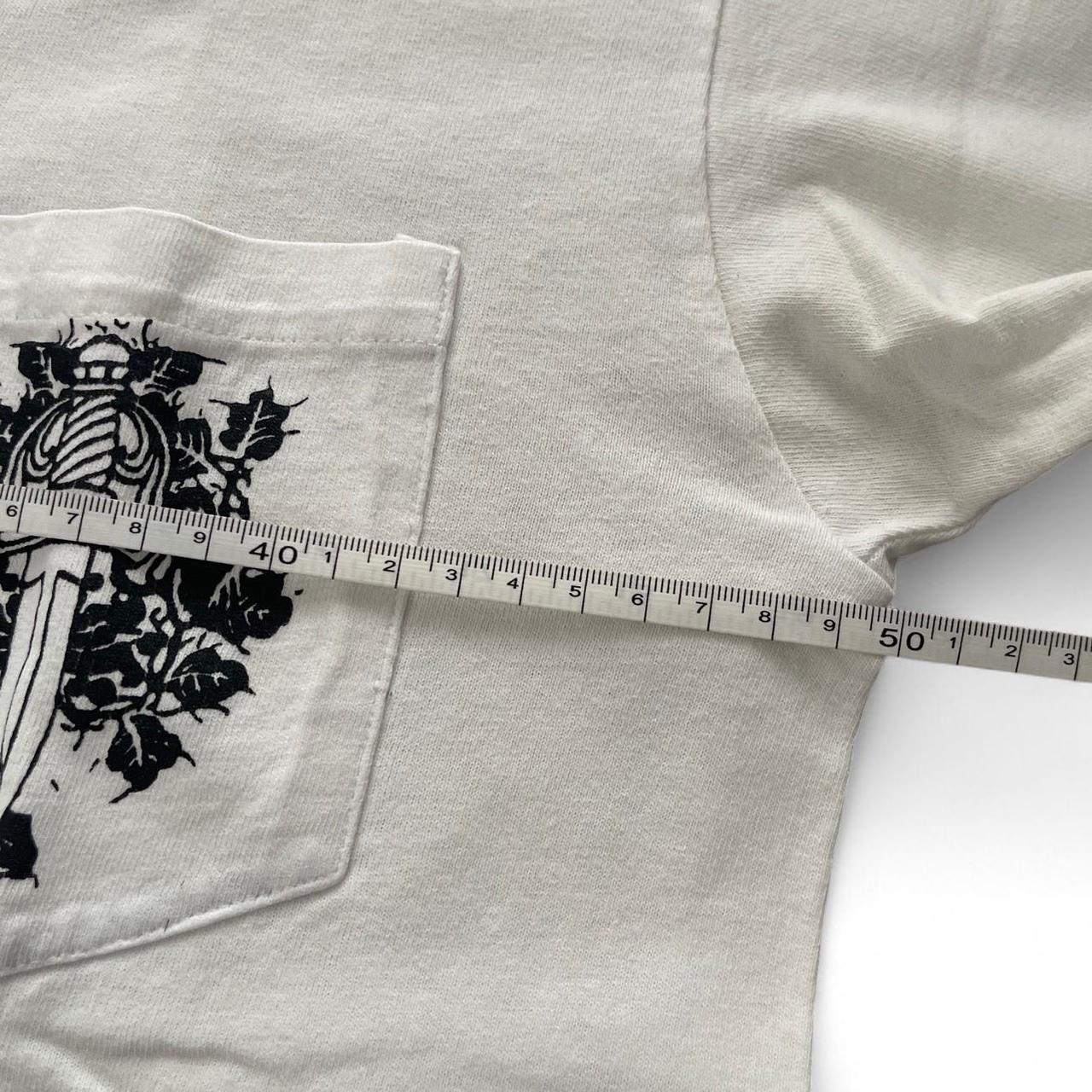 Chrome Hearts Dagger Logo Scroll Vintage Tee Shirt White
