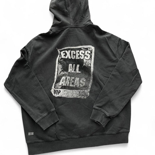 Ksubi “Excess All Areas” Charcoal washed hoodie