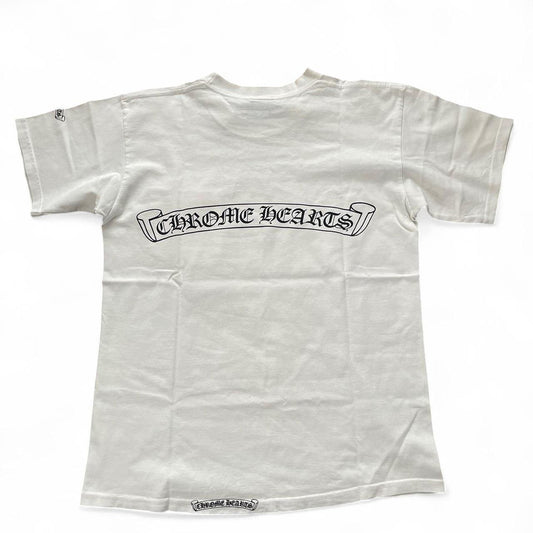 Chrome Hearts Dagger Logo Scroll Vintage Tee Shirt White