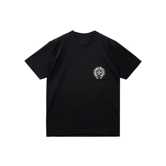 Chrome Hearts Paris Exclusive Horseshoe Black Short Sleeve Tee