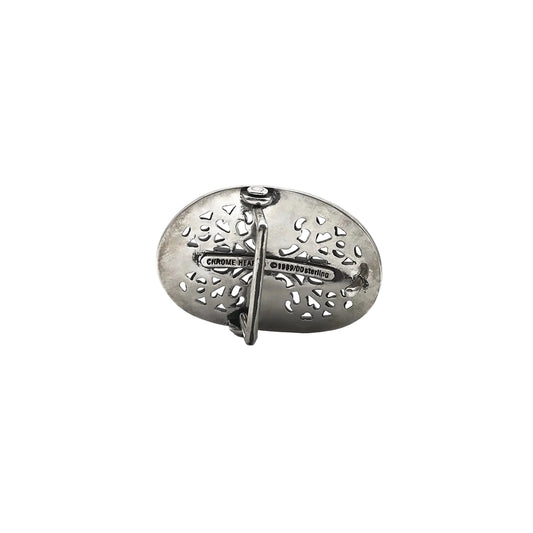 Chrome Hearts Silver Oval Keeper Cross Buckle