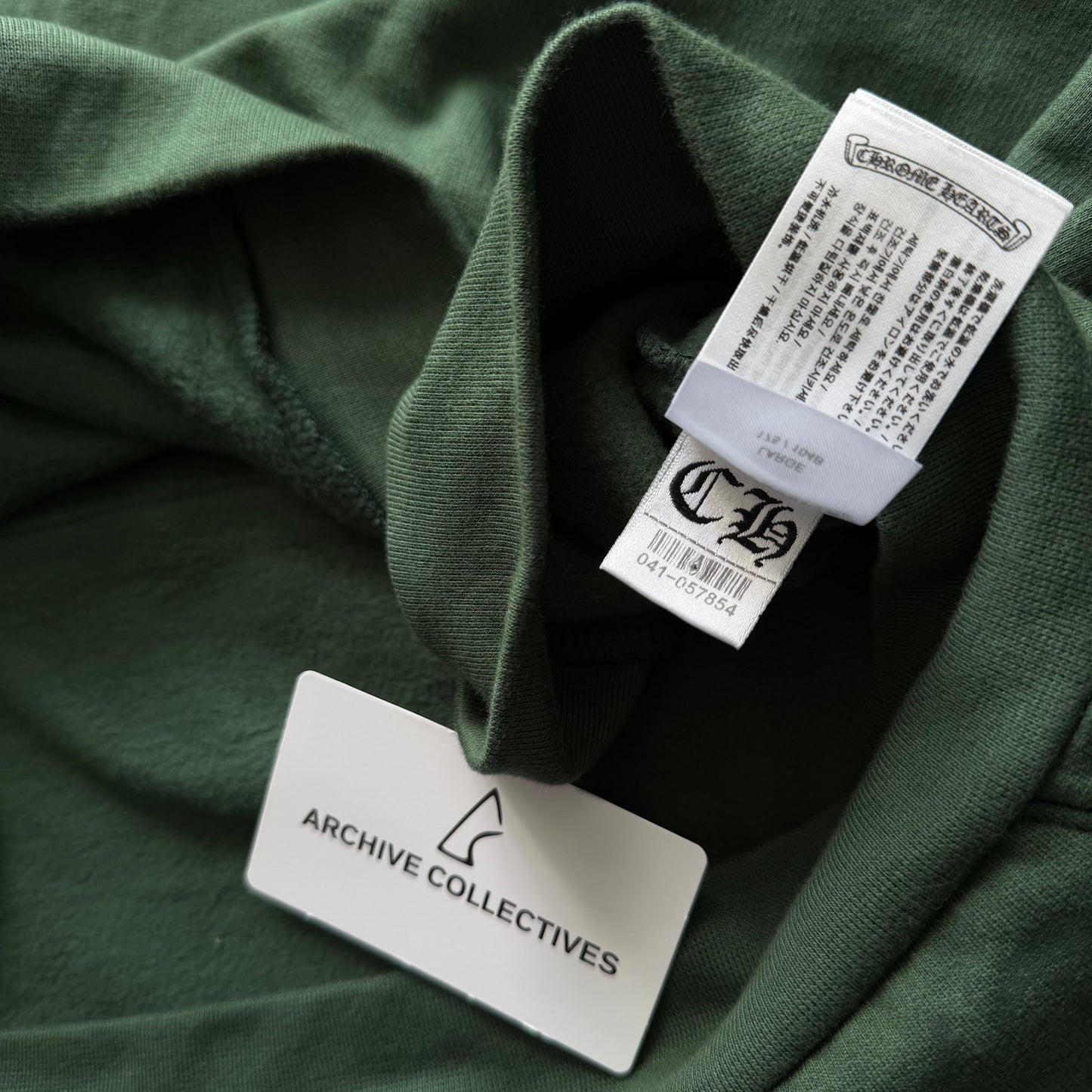 Chrome Hearts T bar Logo Hoodie Green