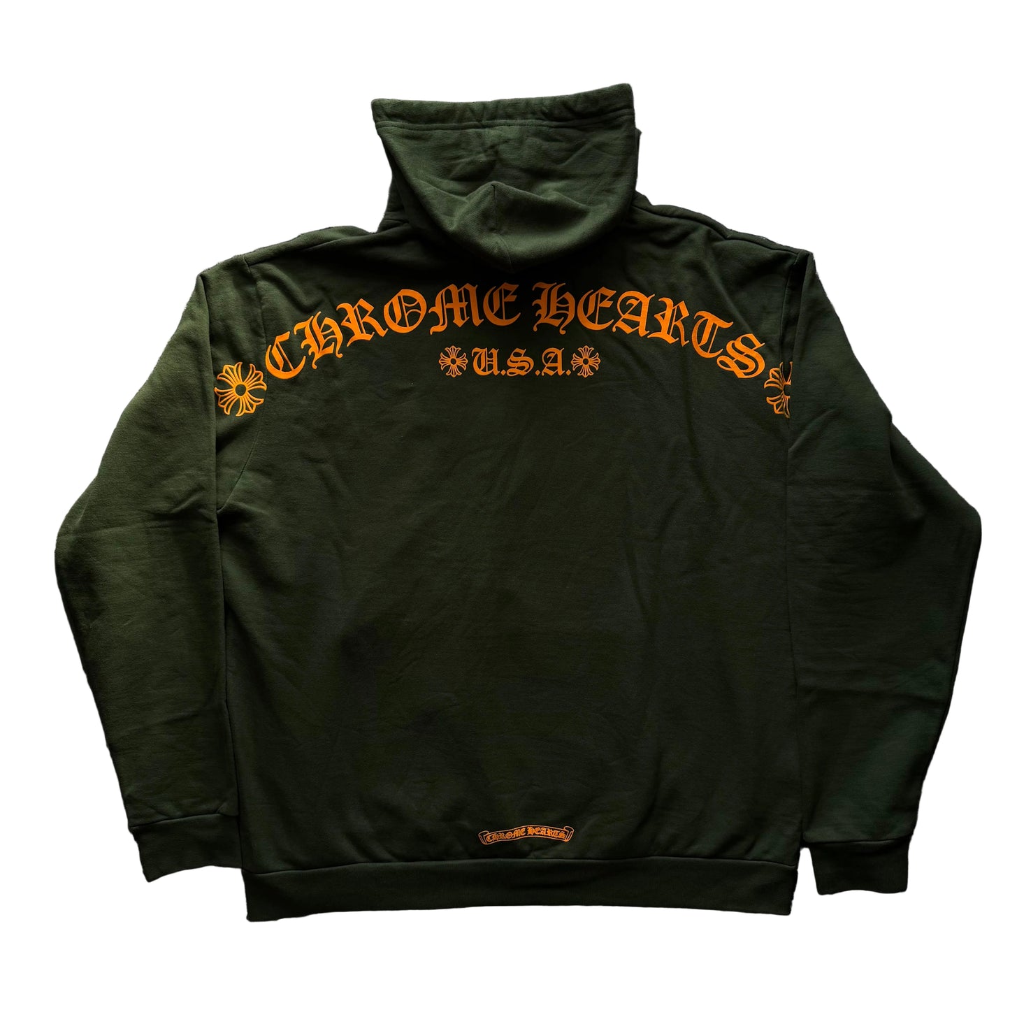 Chrome Hearts T bar Logo Hoodie Green