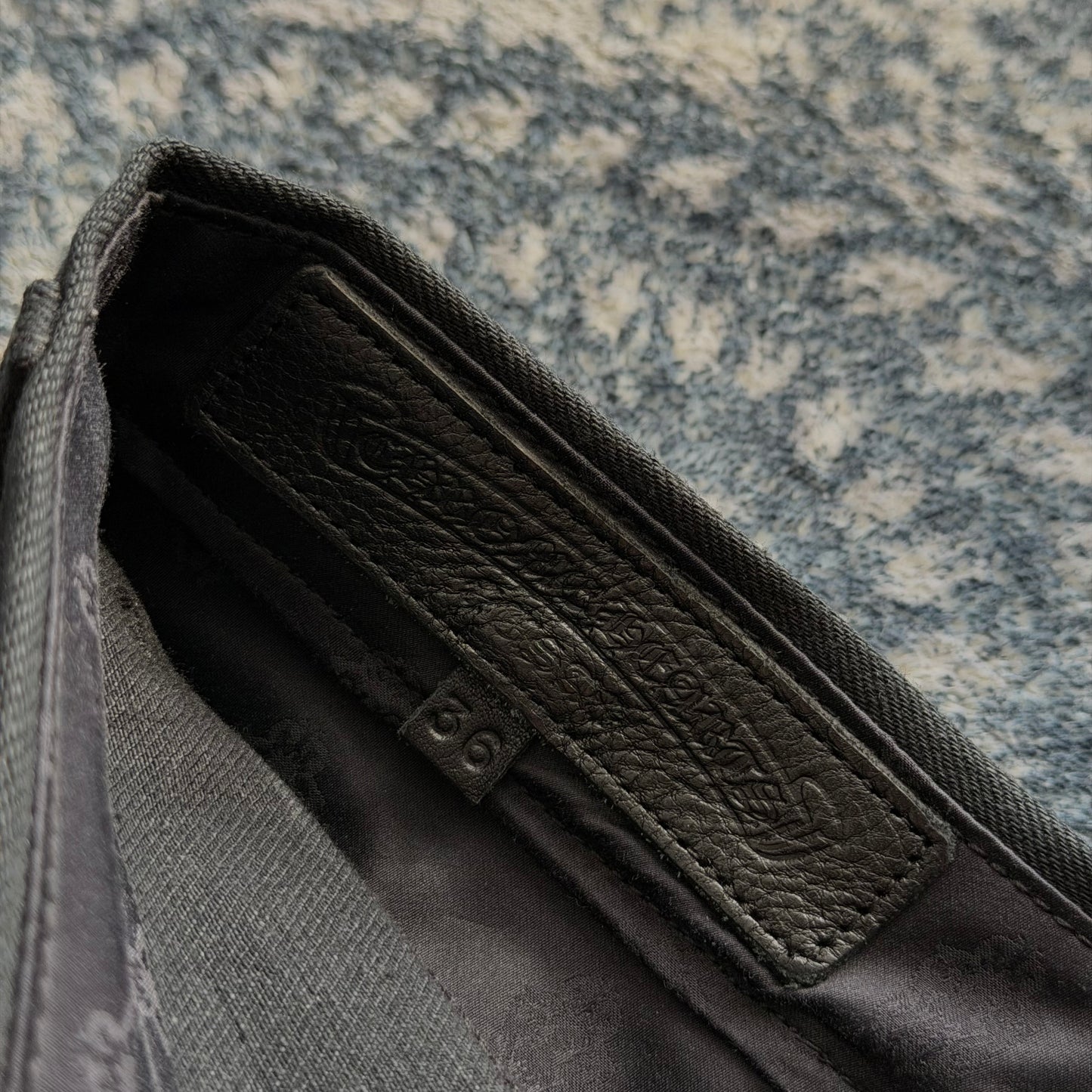 KS CUT BAGGY DENIM JEANS RAW BLACK KRISTIAN STARK
