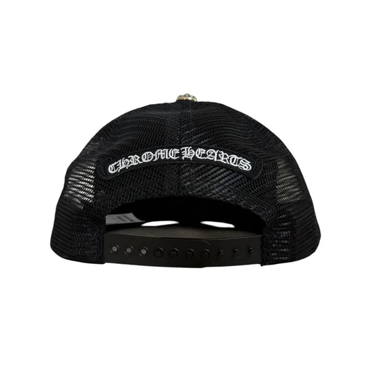 Chrome Hearts Cemetery Leather Red Patch Trucker