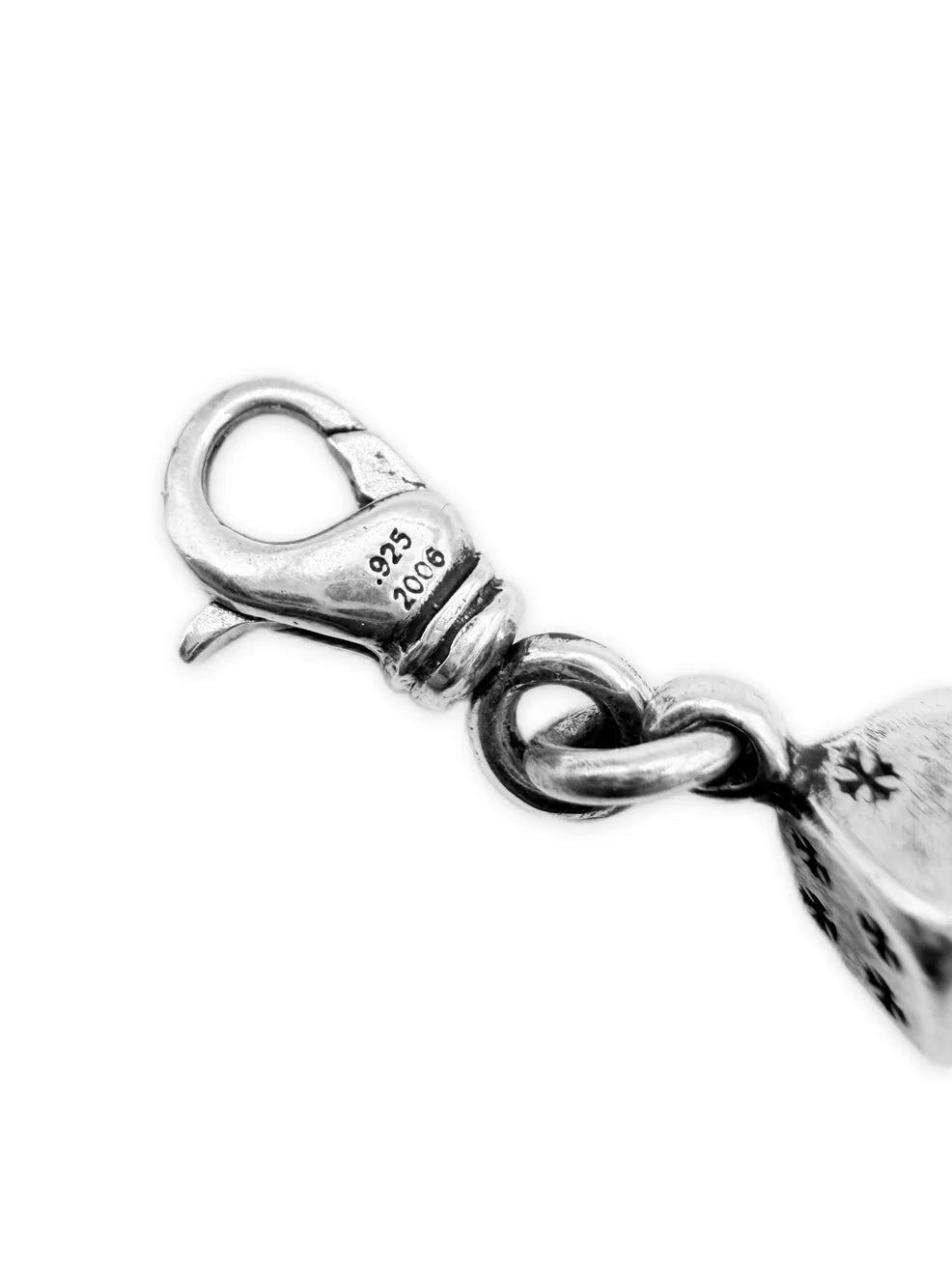 Chrome Hearts Dice Cross Ball Lobster Clasp Bracelet