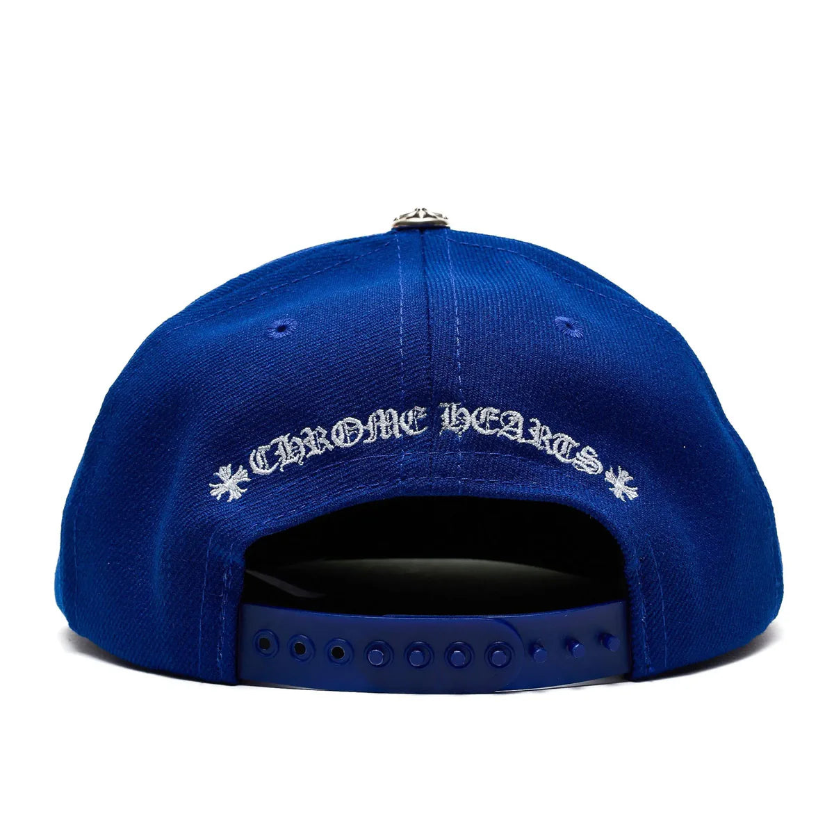 Chrome Hearts Embroidered CH Logo Blue Baseball Cap