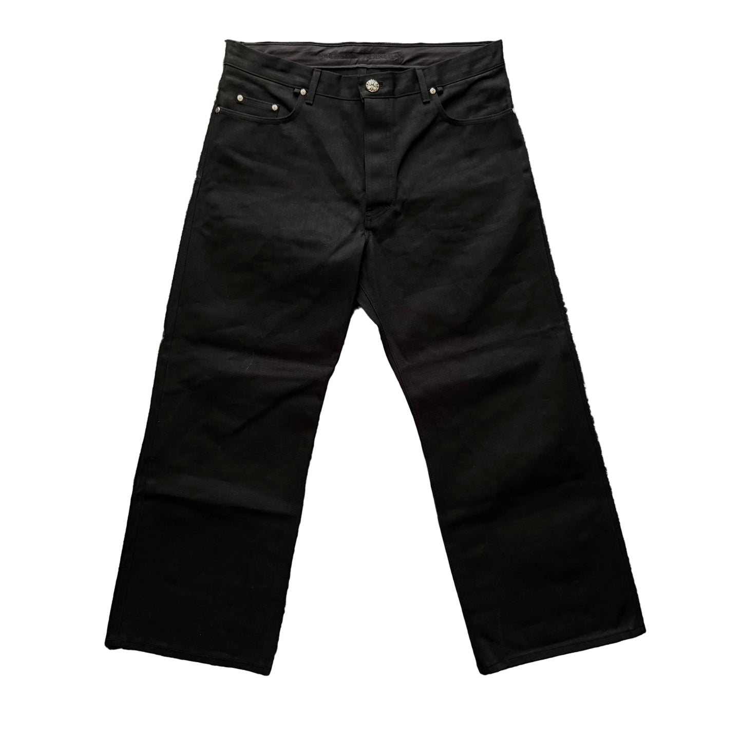 KS CUT BAGGY DENIM JEANS RAW BLACK KRISTIAN STARK