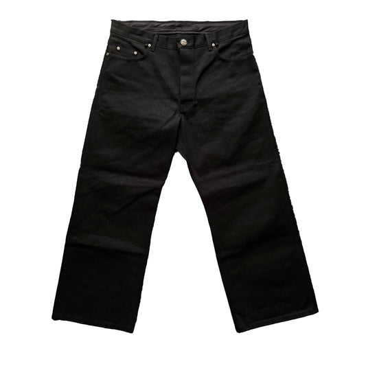 KS CUT BAGGY DENIM JEANS RAW BLACK KRISTIAN STARK