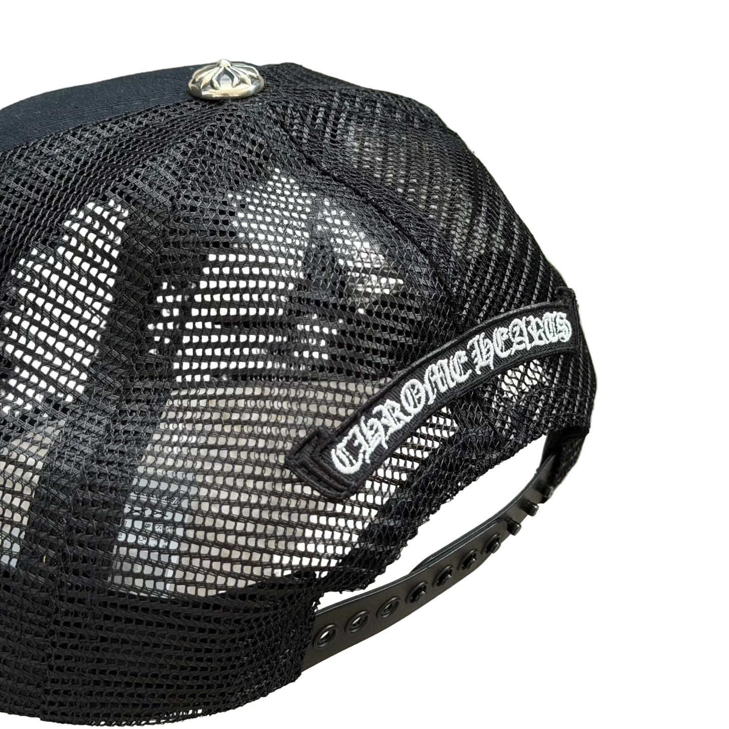 Chrome Hearts Triple Cross Cemetery Hat Pony Hair