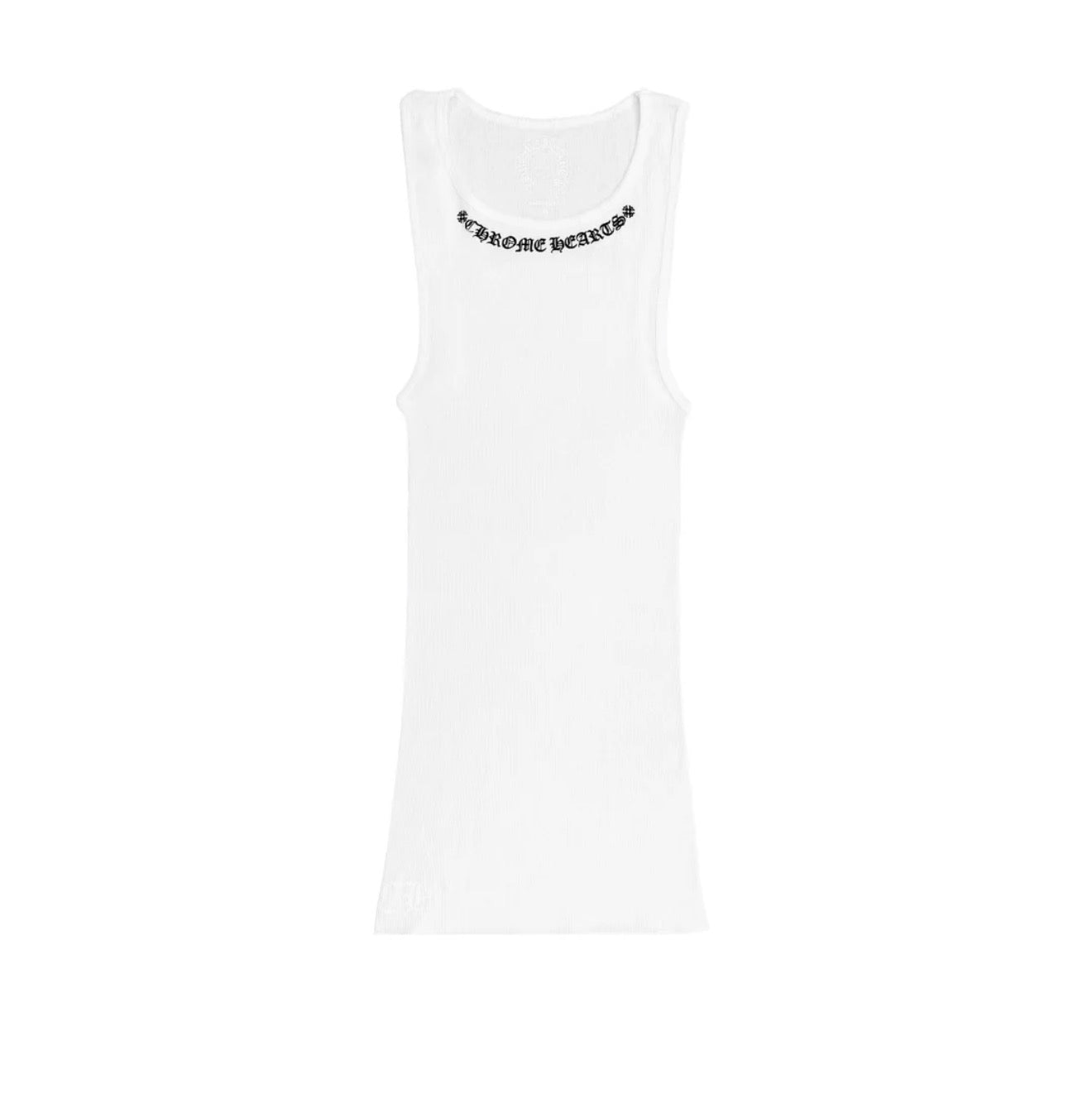 Chrome Hearts Neck Logo Scroll Tank Top White
