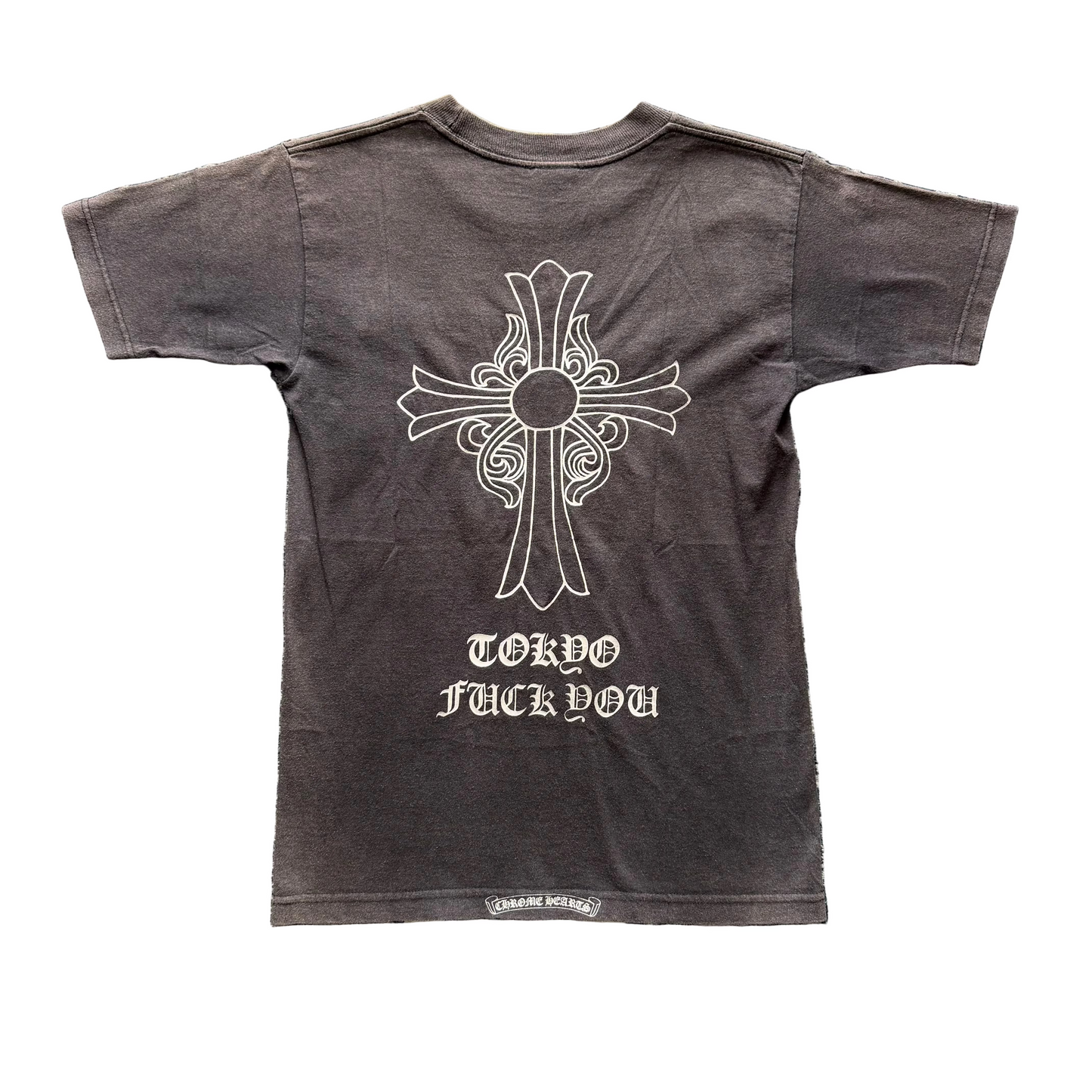 Chrome Hearts Vintage Sunfade Cross Logo Tokyo Exclusive Tee