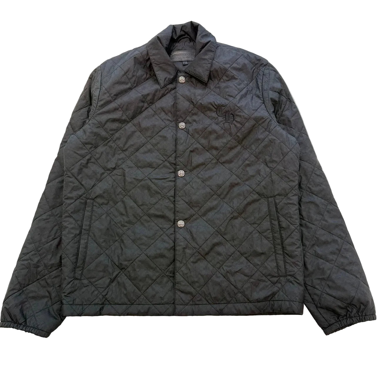 Chrome Hearts CH Embroidered Quilted Nylon Jacket