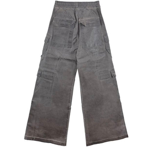 Rick Owens DRKSHDW Foil Denim Double Cargo Jumbo Belas Pants SS25
