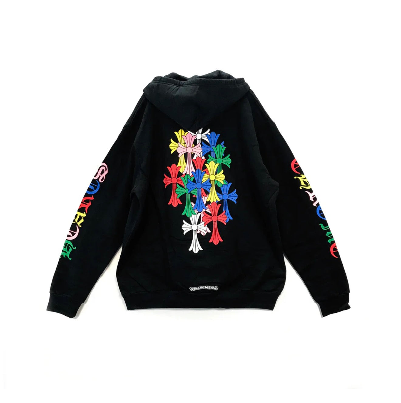 Chrome Hearts Multicolour Cemetery Scroll Logo Zip Up Hoodie