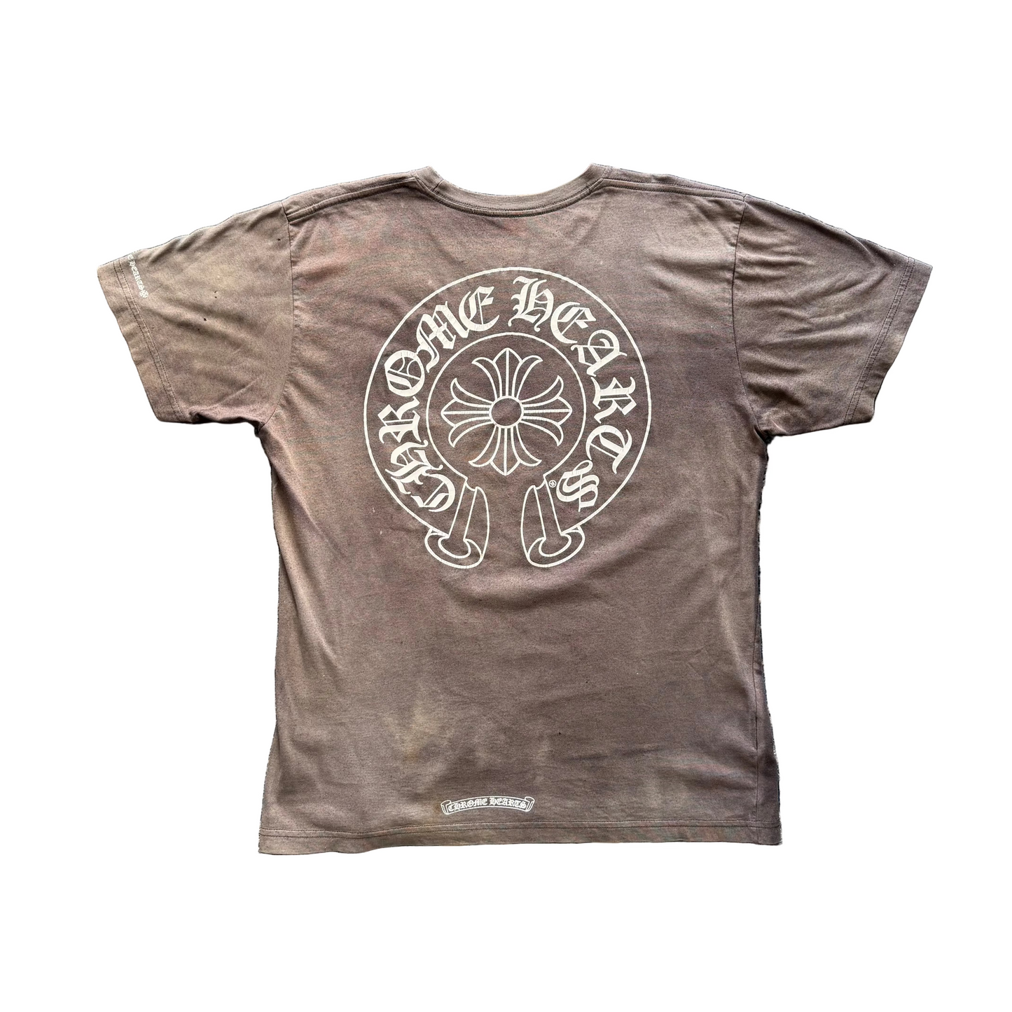 Chrome Hearts Sunfaded Horseshoe Logo T-Shirt