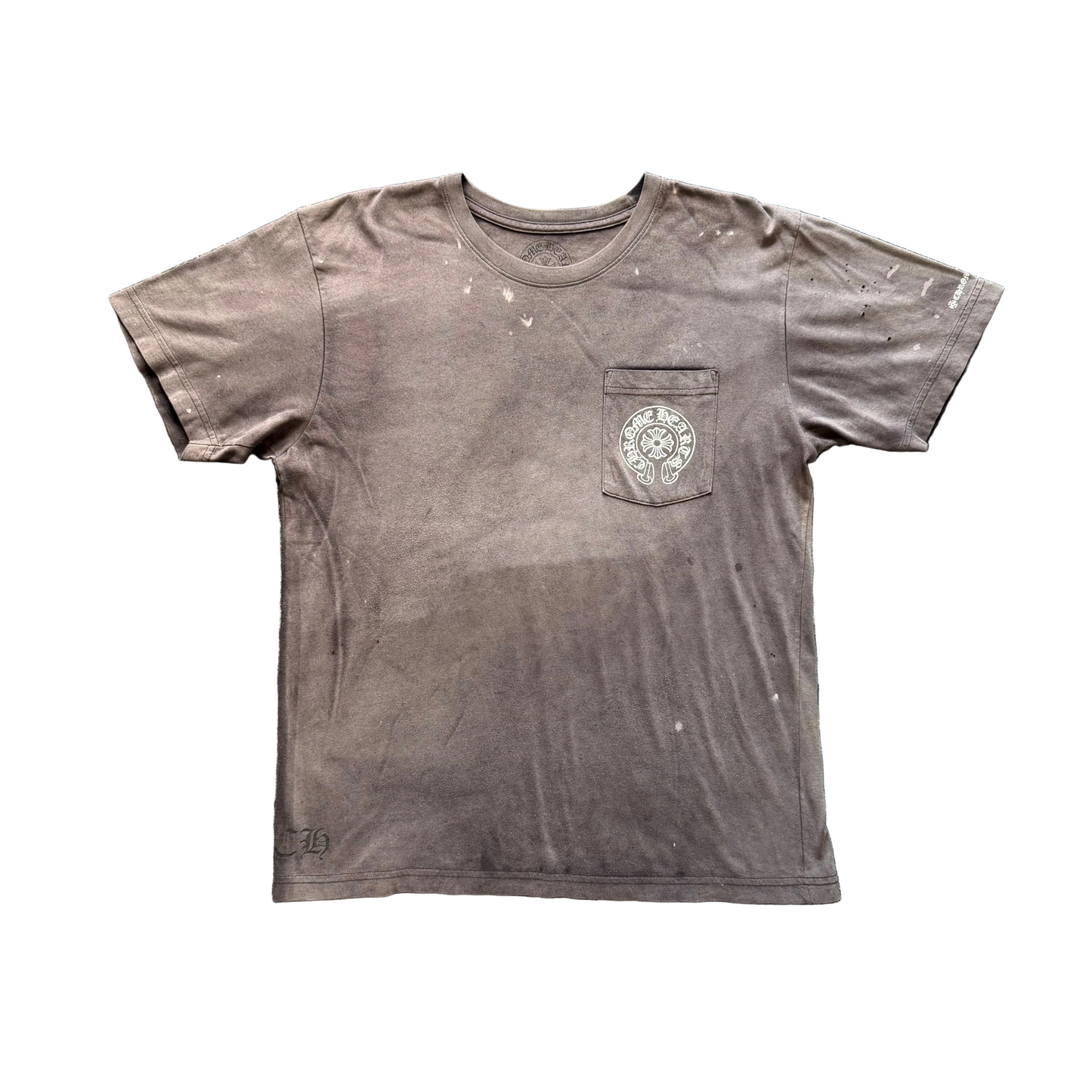 Chrome Hearts Sunfaded Horseshoe Logo T-Shirt