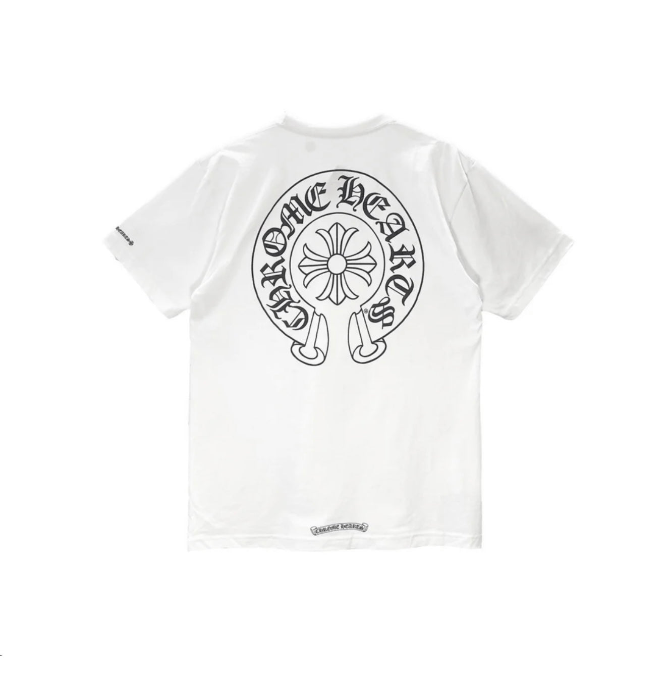 Chrome Hearts White Horseshoe Pocket Short Sleeve Tee