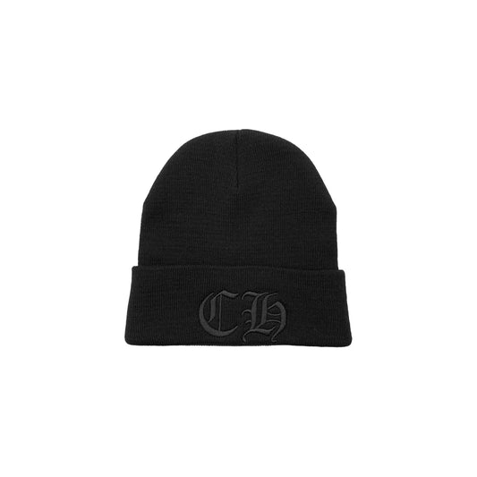 Chrome Hearts Embroidered Black CH Logo Beanie