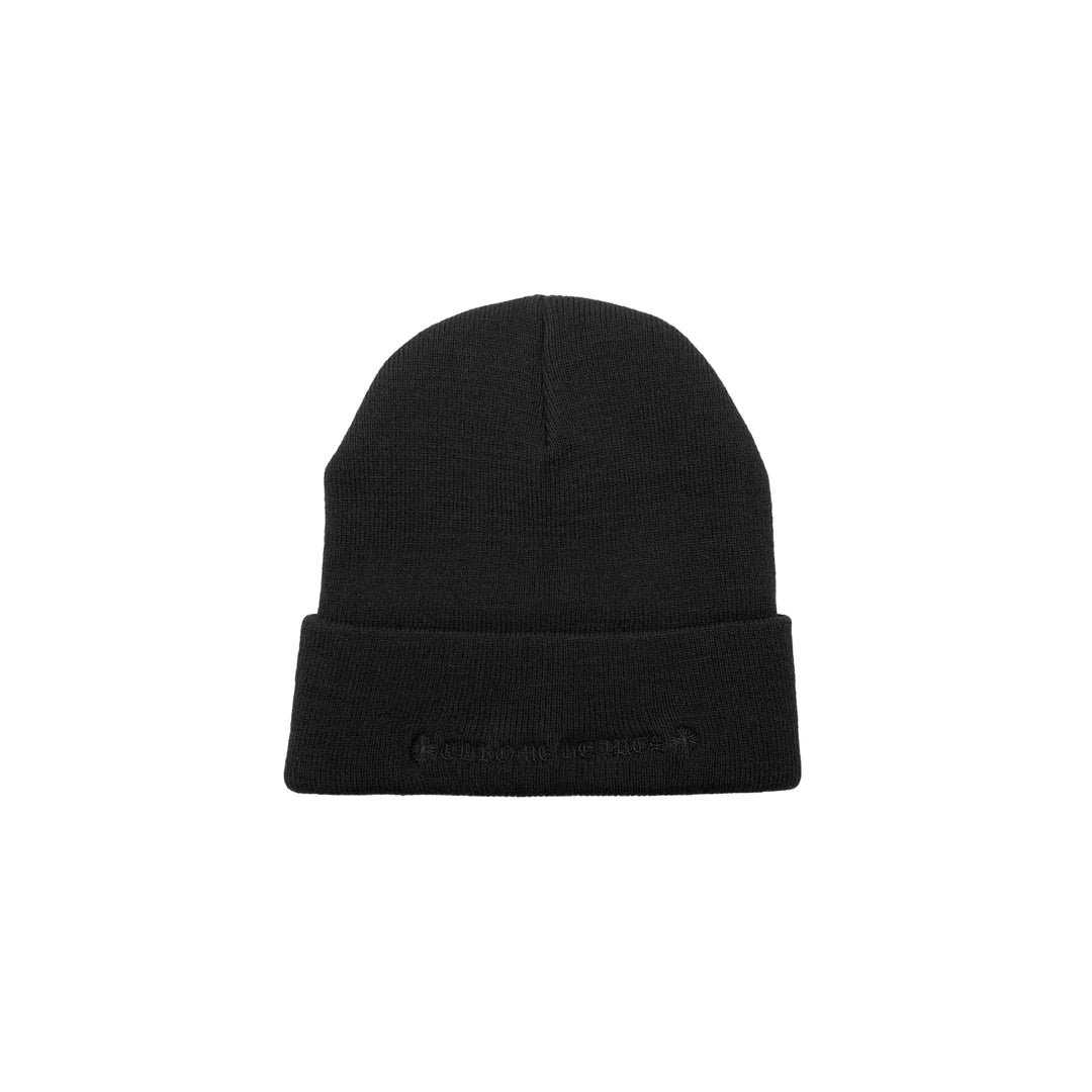 Chrome Hearts Embroidered Black CH Logo Beanie