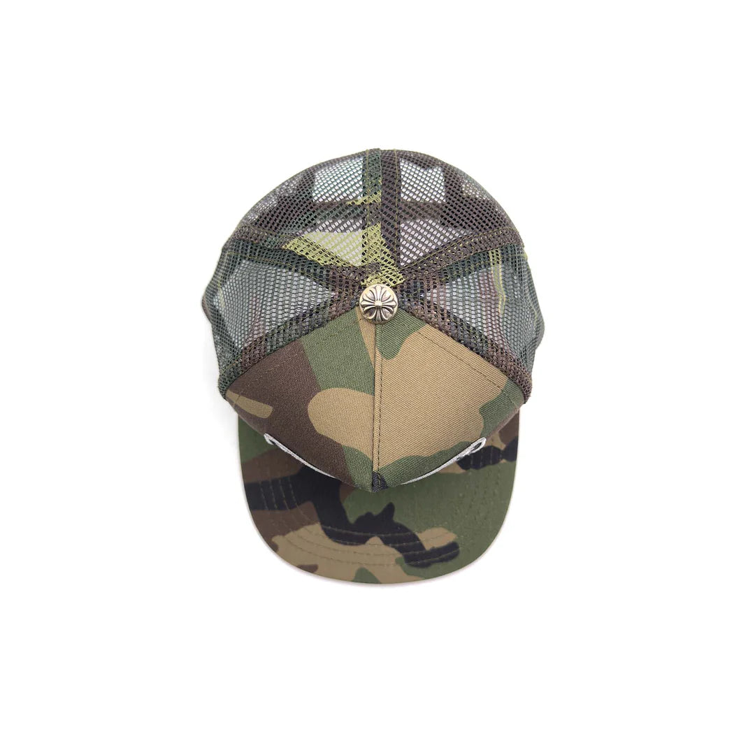 Chrome Hearts Embroidered CH Cross Logo Camouflage Baseball Cap