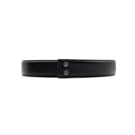 Chrome Hearts Black Leather Belt