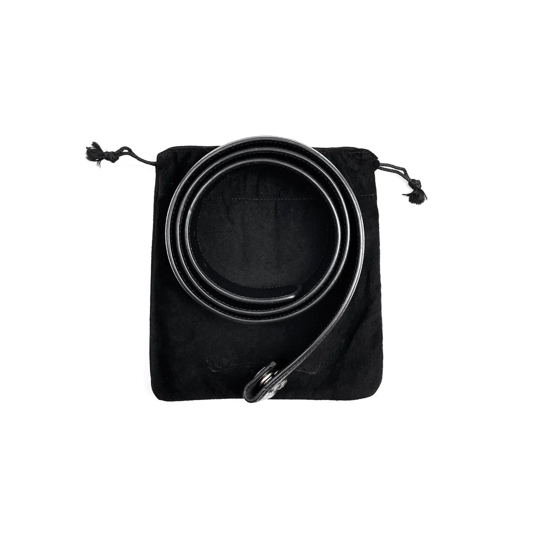 Chrome Hearts Black Leather Belt