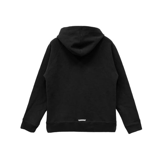 Chrome Hearts Black Triple Cross Logo Zip Up Hoodie