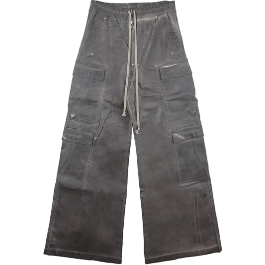 Rick Owens DRKSHDW Foil Denim Double Cargo Jumbo Belas Pants SS25