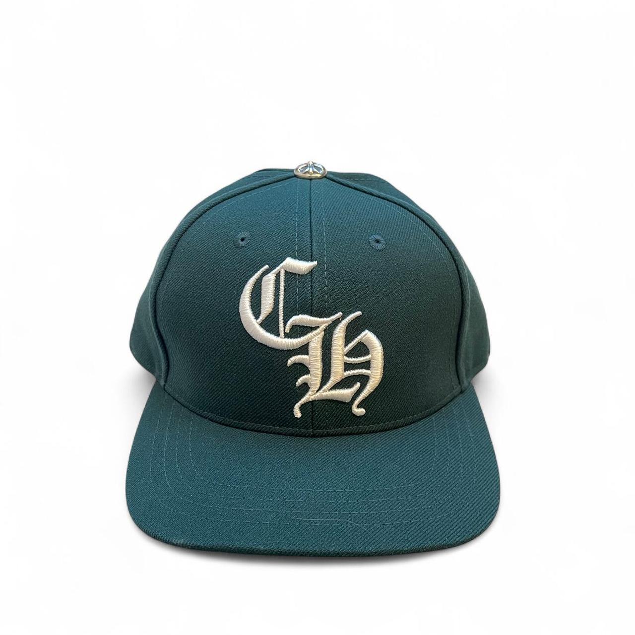 Chrome Hearts CH hat baseball green / white